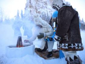 Фото и видео: в Якутии зажгли огонь ІІ зимних Международных спортивных игр «Дети Азии»