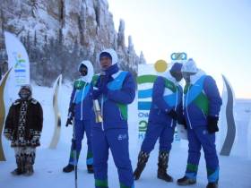 Фото и видео: в Якутии зажгли огонь ІІ зимних Международных спортивных игр «Дети Азии»