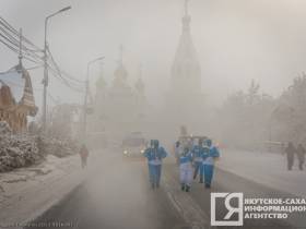 В Якутске провели эстафету огня II зимних игр «Дети Азии»