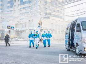 В Якутске провели эстафету огня II зимних игр «Дети Азии»