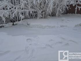В Якутске несколько дней топит деревянный жилой дом