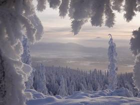 Зимний мираж сняли на видео в Якутии