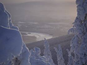 Зимний мираж сняли на видео в Якутии