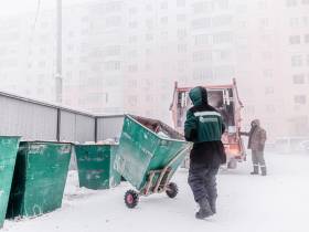 «Якутскэкосети»: как происходит вывоз мусора в сильные морозы