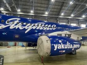 Отремонтированный SSJ-100 авиакомпания «Якутия» задействует на рейсах по Дальнему Востоку