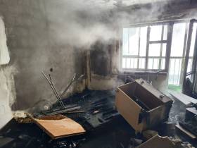 В Якутске в новостройке по улице Петра Алексеева произошел пожар