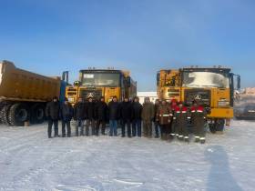 В «Янолово» приняли четыре новых самосвала
