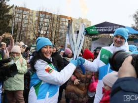 Финальная эстафета огня международных зимних игр «Дети Азии» завершилась в Кемерове