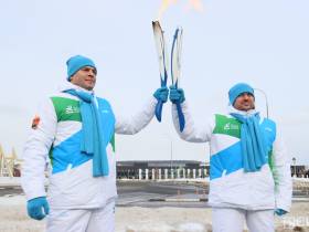 Финальная эстафета огня международных зимних игр «Дети Азии» завершилась в Кемерове