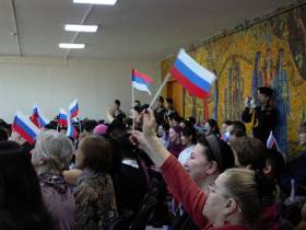 Акцию «Крымская весна. Мы вместе!» провели в Якутске