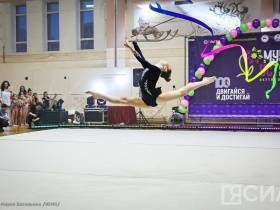Чемпионка мира Лала Крамаренко выступила на вечере художественной гимнастики в Якутии