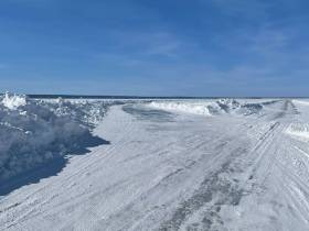 Переправа Кангалассы — Соттинцы пока закрыта. Ведутся работы по обустройству объезда вокруг наледи