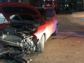 В центре Якутска пьяная девушка перевернула авто