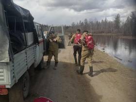 Ландшафтный пожар локализовали в пяти км от села Сунтар