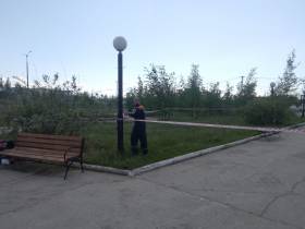 Замыкание провода и повреждение электрощита произошло в скверах Якутска
