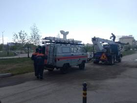 Замыкание провода и повреждение электрощита произошло в скверах Якутска