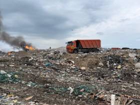Ликвидировано возгорание на мусорном полигоне Якутска