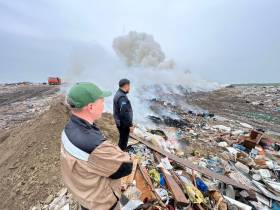 Ликвидировано возгорание на мусорном полигоне Якутска