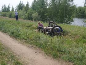 В Якутске пенсионер погиб, перевернувшись на мотоцикле