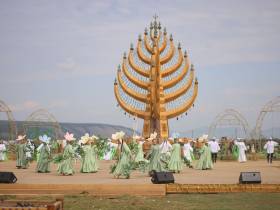 Фоторепортаж: первый день Ысыаха Олонхо в Оймяконском районе Якутии