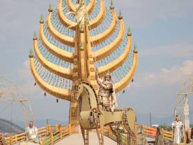 Фоторепортаж: первый день Ысыаха Олонхо в Оймяконском районе Якутии