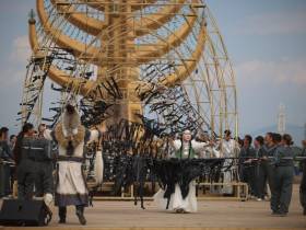 Фоторепортаж: первый день Ысыаха Олонхо в Оймяконском районе Якутии