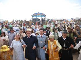 Фоторепортаж: первый день Ысыаха Олонхо в Оймяконском районе Якутии
