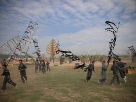 Фоторепортаж: первый день Ысыаха Олонхо в Оймяконском районе Якутии