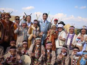 Фоторепортаж: первый день Ысыаха Олонхо в Оймяконском районе Якутии