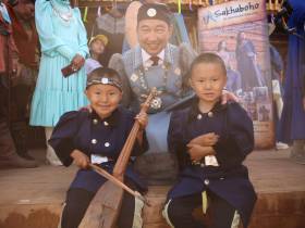 Фоторепортаж: первый день Ысыаха Олонхо в Оймяконском районе Якутии