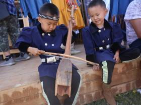 Фоторепортаж: первый день Ысыаха Олонхо в Оймяконском районе Якутии