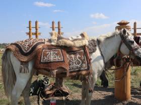 На Ысыахе Олонхо состоялся фестиваль конского убранства