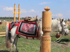 На Ысыахе Олонхо состоялся фестиваль конского убранства