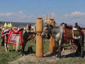 На Ысыахе Олонхо состоялся фестиваль конского убранства