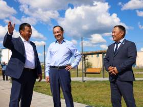 В селе Майя реконструируют территорию Монумента Победы