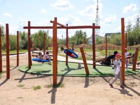 В селе Майя реконструируют территорию Монумента Победы