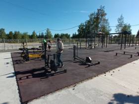 В Горном районе в рамках народной программы «Единой России» построена спортплощадка
