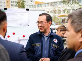 В Гагаринском округе Якутска продолжается масштабный ремонт дорог