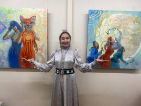 Диптих о дружбе Якутии и Татарстана создала художница Мира Аргунова