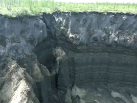 В Якутии начал таять самый большой кратер вечной мерзлоты в мире