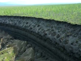 В Якутии начал таять самый большой кратер вечной мерзлоты в мире