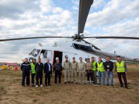 В Якутии встретили новый вертолет для выполнения санитарных рейсов и социально значимых нужд