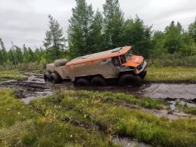 Вездеходы «Бурлак» могут заменить авиаперевозку грузов в труднодоступные поселения Якутии