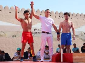 Министр спорта РФ Олег Матыцин посетил чемпионат мира по мас-рестлингу в Узбекистане