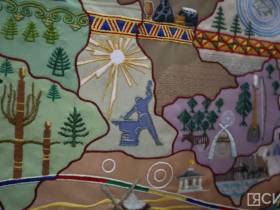 В Якутске открылась выставка вышитых карт и гербов