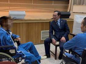 Глава Якутии посетил раненых бойцов в госпитале имени Вишневского