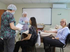 Сотрудники авиакомпании «Якутия» сдали более 30 литров крови в рамках донорской акции