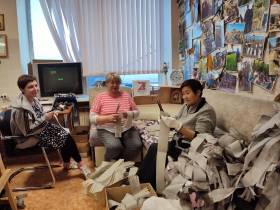 Ольга Балабкина встретилась в Мирном с волонтёрами районного штаба «Мы вместе»