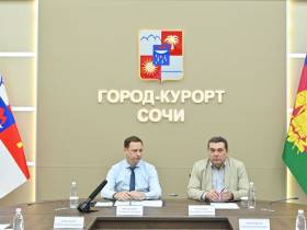 В Сочи прошла встреча главы города Андрея Прошунина и председателя СЖР Владимира Соловьёва