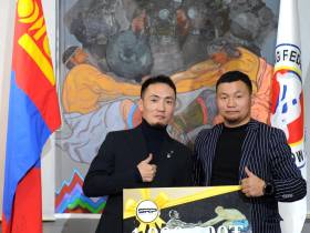 В Улан-Баторе чествовали чемпиона и призеров мирового первенства по мас-рестлингу